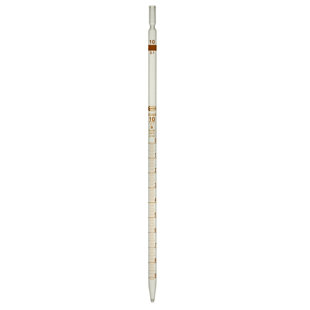 Pipettes, Serological, Class B, 10ml, AR Glass, Glassco - Dixon Science