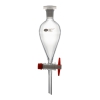 Separatory Funnel, Squibb Shape, PTFE Key, Borosilicate Glass