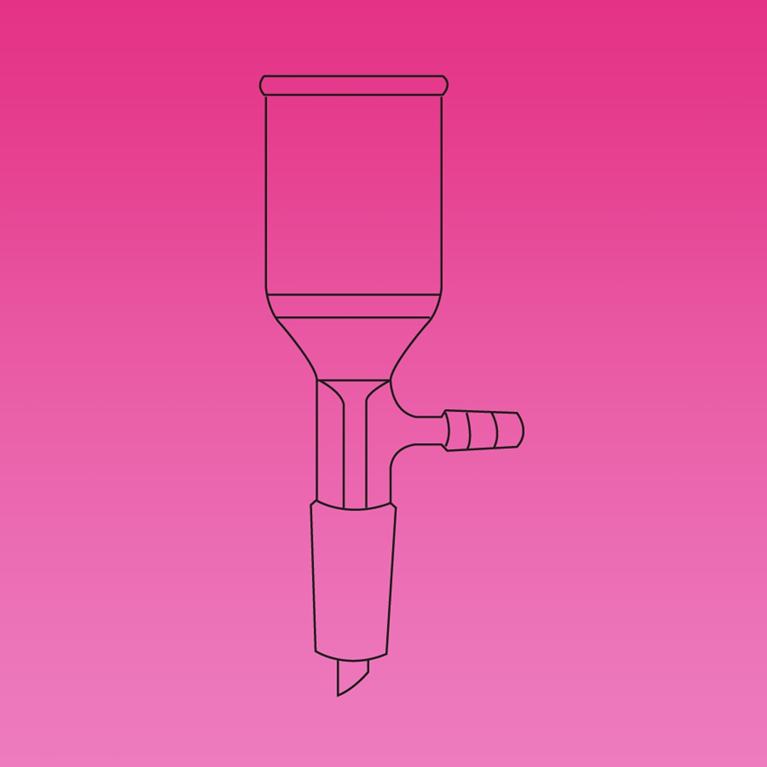 Buchner Funnel, Fritted With Side Arm, Glass Dixon Science