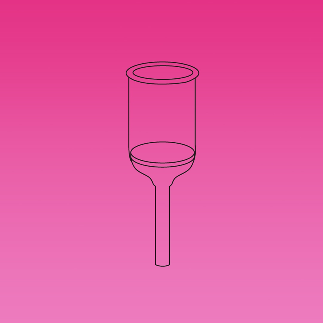Buchner Funnel With Sealed In Fritted Disc Of The Listed Porosity