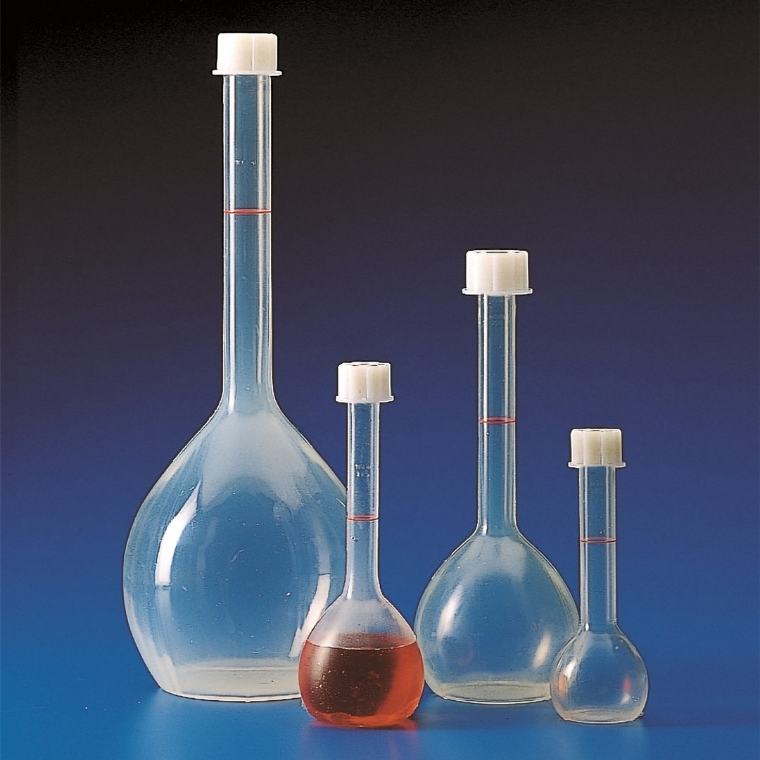 Volumetric Flasks With Screw Cap, Material PMP (TPX) Dixon Science