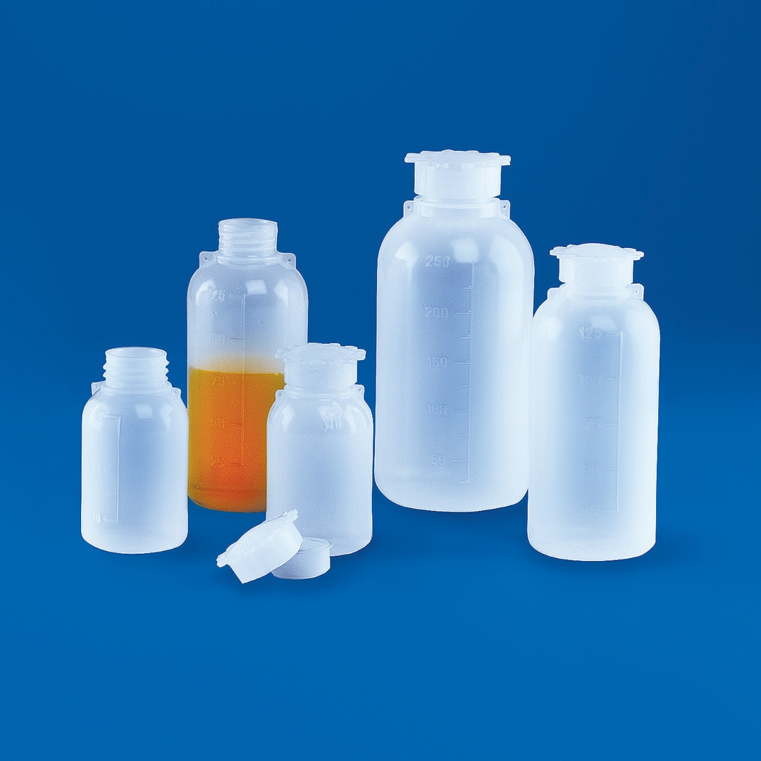 Graduated Narrow Neck Bottles Series 300, Material PE (Body) PP (Cap ...